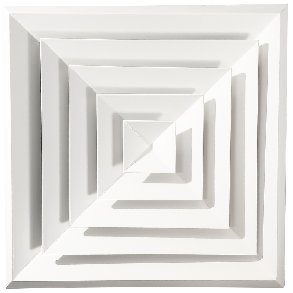 BEVELLED EDGE DIFFUSER - 4 WAY WITH REDUCING NECK WHITE — FA Australia